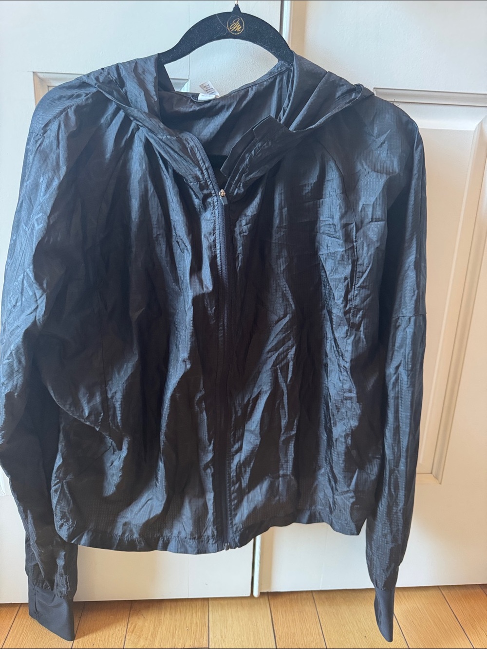 ZYIA Black Hooded Utility Jacket